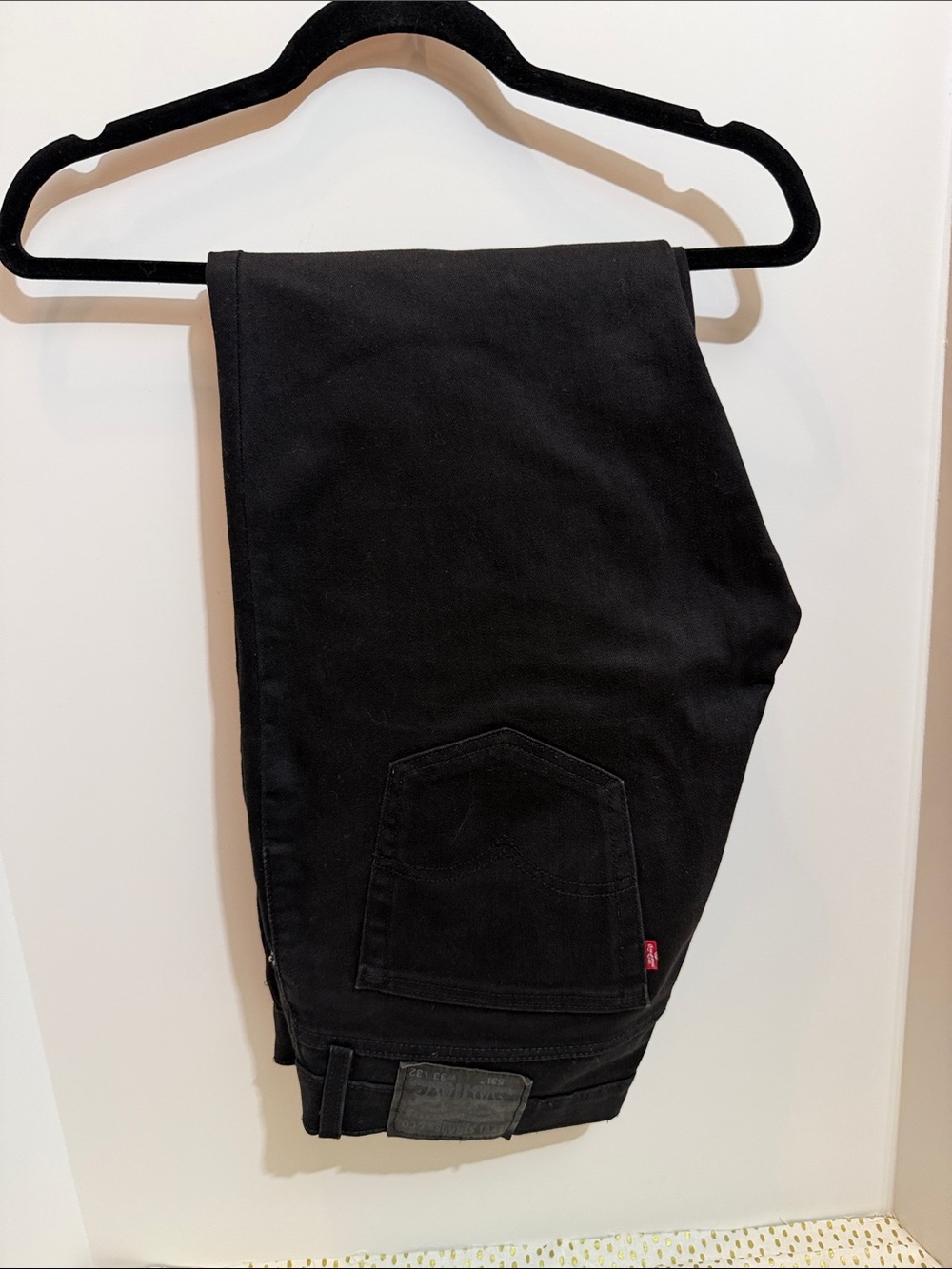 Levi’s 531 black Athletic fit jeans
